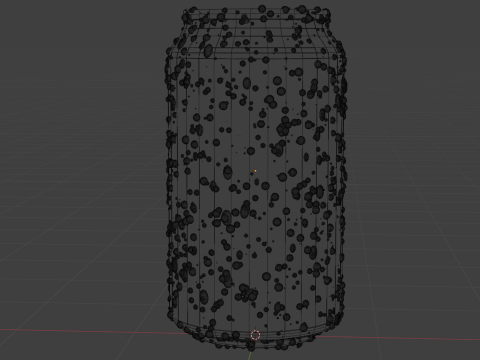 Standard Can with Droplets 3Dモデル