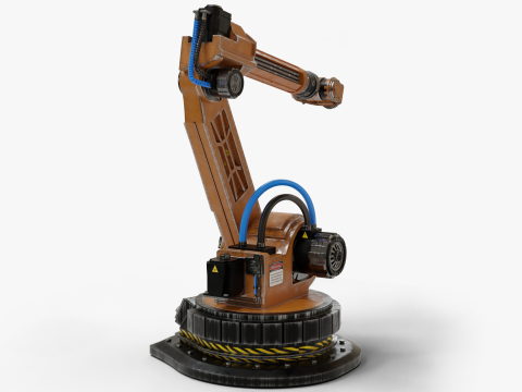 Robotic Arm Rigged 3D Model