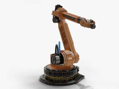 Robotic Arm Rigged 3D Model