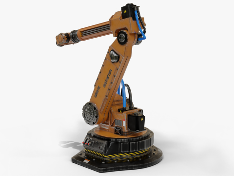 Robotic Arm Rigged 3D Model