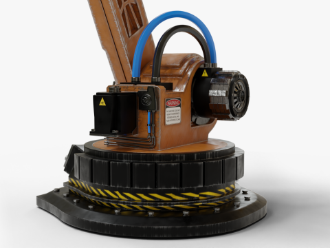 Robotic Arm Rigged 3D Model