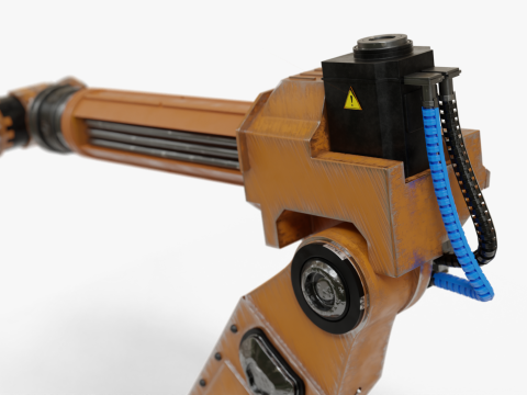 Robotic Arm Rigged 3D Model