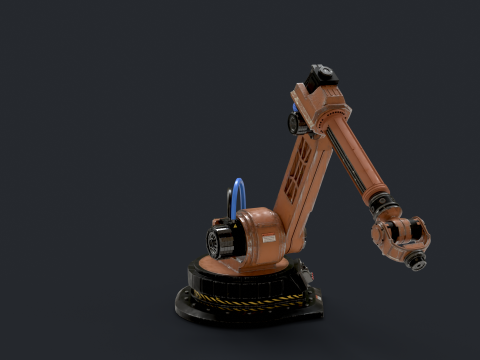 Robotic Arm Rigged 3D Model