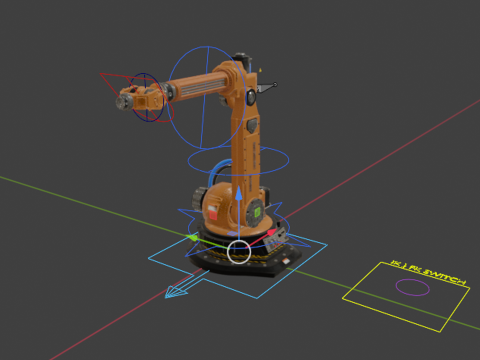 Robotic Arm Rigged 3D Model