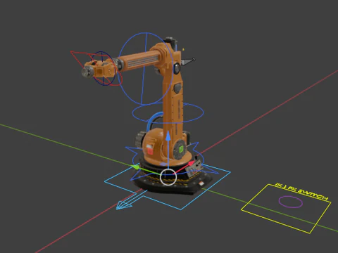 Robotic Arm Rigged 3D Model