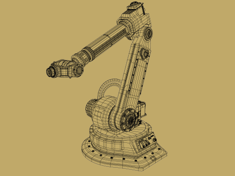 Robotic Arm Rigged 3D Model