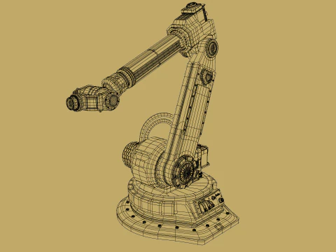 Robotic Arm Rigged 3D Model