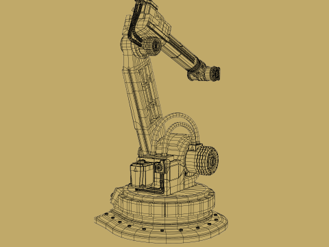 Robotic Arm Rigged 3D Model