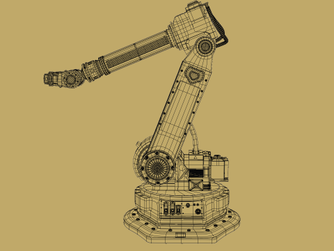 Robotic Arm Rigged 3D Model