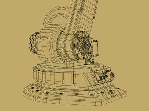 Robotic Arm Rigged 3D Model