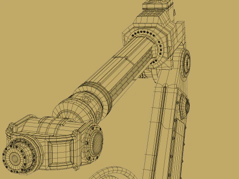 Robotic Arm Rigged 3D Model