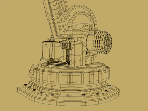 Robotic Arm Rigged 3D Model
