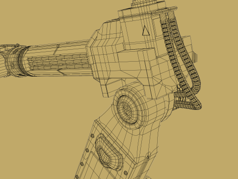 Robotic Arm Rigged 3D Model