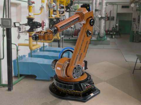 Robotic Arm Rigged 3D Model