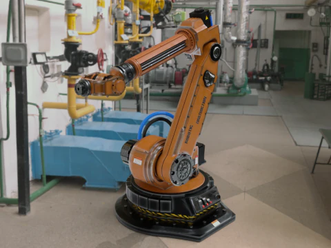 Robotic Arm Rigged 3D Model