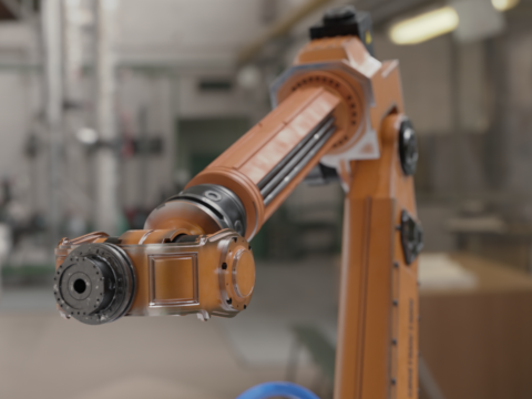 Robotic Arm Rigged 3D Model