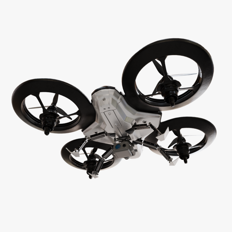Drone 3D Model .c4d .max .obj .3ds .fbx .stl .blend 