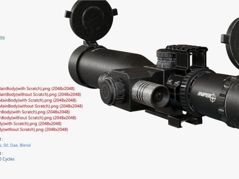 Ambito ottico Modello 3D