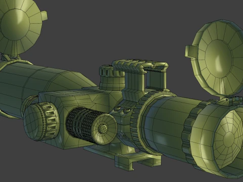 Ambito ottico Modello 3D