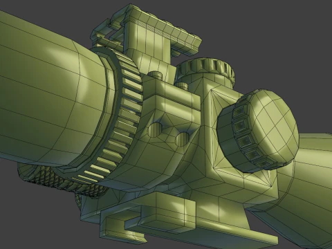 Ambito ottico Modello 3D