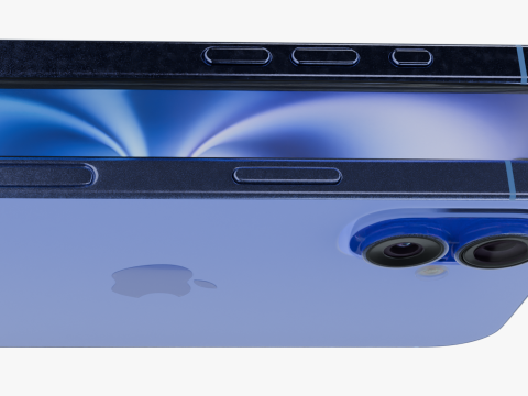 Apple iPhone 16 Ultramarine 3D Model