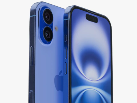 Apple iPhone 16 Oltremare Modello 3D