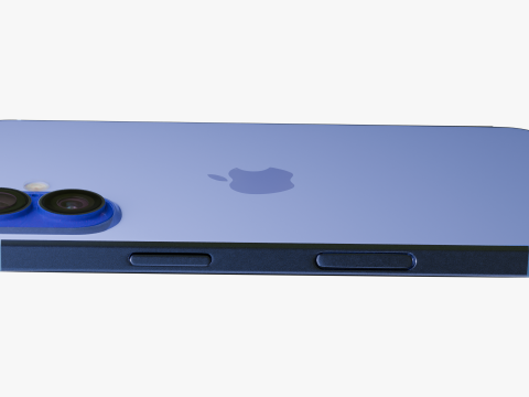 Apple iPhone 16 Ultramarine 3D Model