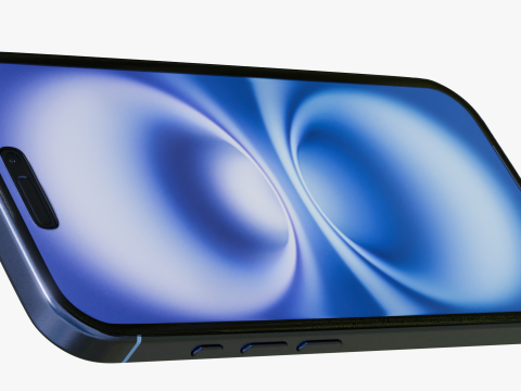 Apple iPhone 16 Ultramarine 3D Model