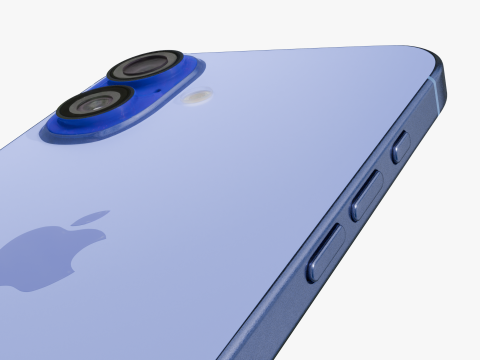Apple iPhone 16 Ultramarine 3D Model