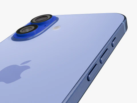 Apple iPhone 16 Ultramarine 3D Model