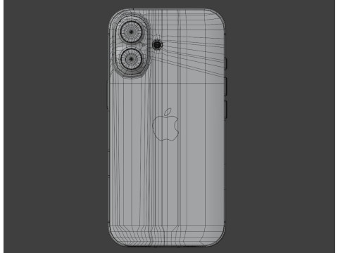 Apple iPhone 16 Ultramarine 3D Model