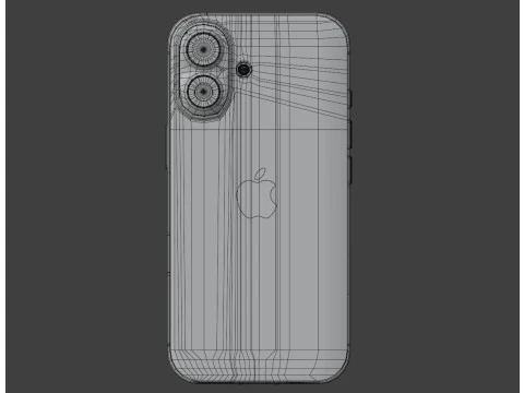 Apple iPhone 16 Ultramarine 3D Model
