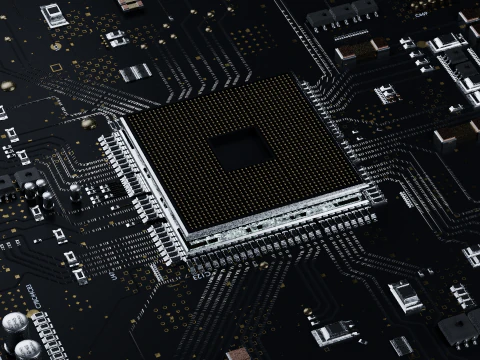 Circuit Board 3D Model