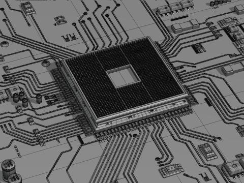 Circuit Board Modelo 3D