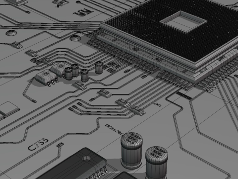 Circuit Board Modelo 3D