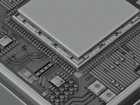 CPU CONCEPT 3D Model