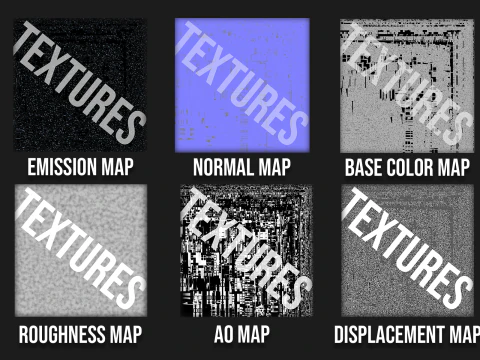 Conceito de CPU de placa de circuito AI Modelo 3D