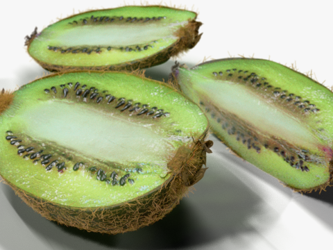 Realistic Kiwi Collection 3D Modell