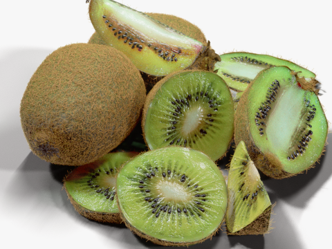 Realistic Kiwi Collection 3D Modell