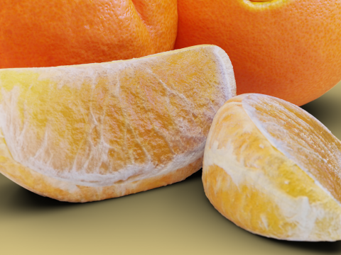 Orange Animated 3D Modell