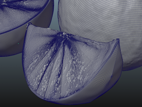 Orange Animated 3D Modell