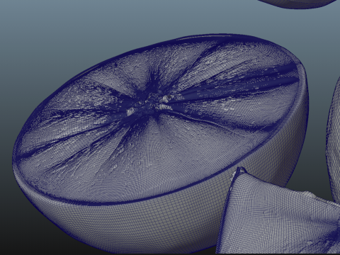 Orange Animated 3D Modell