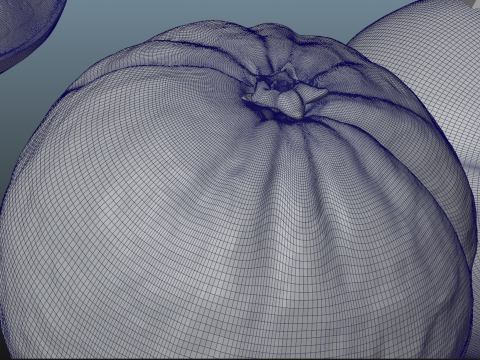 Orange Animated 3D Modell
