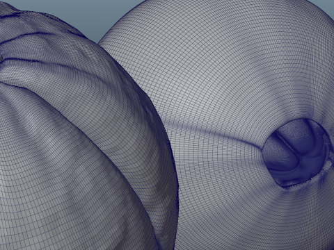 Orange Animated 3D Modell
