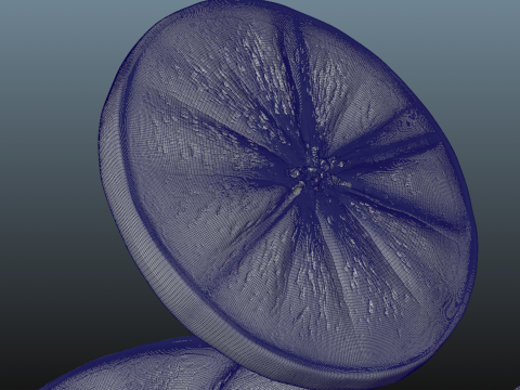 Orange Animated 3D Modell