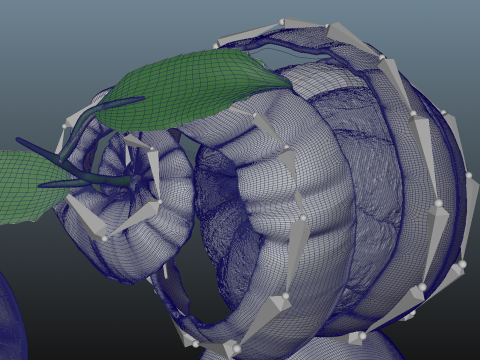 Orange Animated 3D Modell