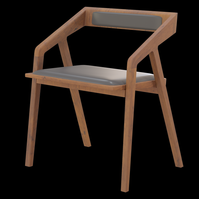 Dinning chair 3D 模型 .c4d .max .obj .3ds .fbx .stl .blend 