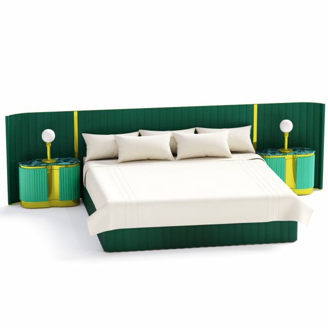 Bed Modello 3D .c4d .max .obj .3ds .fbx .stl .blend 