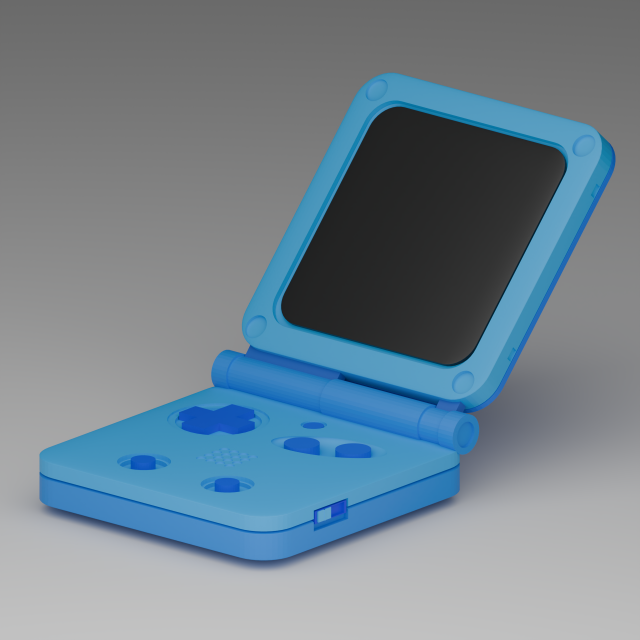 Game Boy Model 3D .c4d .max .obj .3ds .fbx .stl .blend 