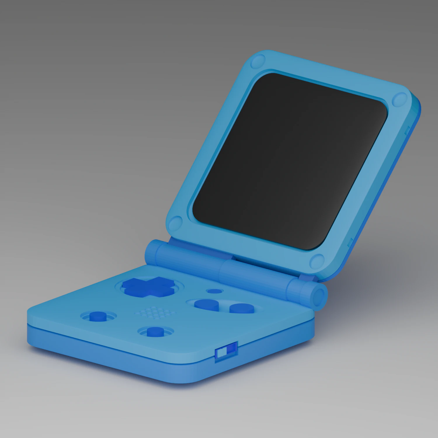Game Boy 3D Model .c4d .max .obj .3ds .fbx .stl .blend 